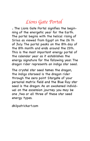 Lions Gate Portal